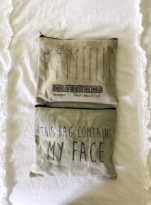 CottonStem.com farmhouse style make up makeup bags