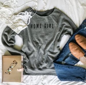 CottonStem.com curated home decor and clothing collection home girl sweatshirt farmhouse