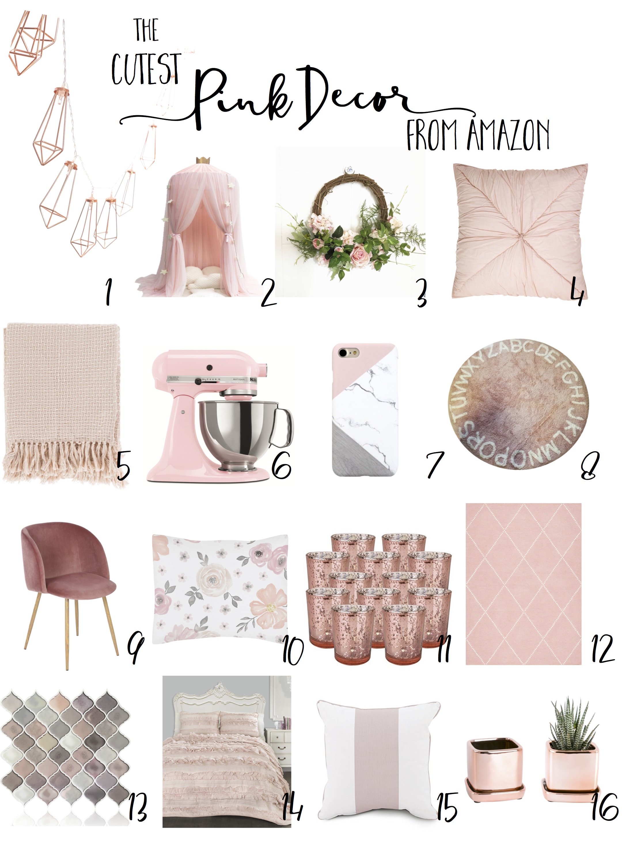 The Cutest Pink Decor from ! - Cotton Stem