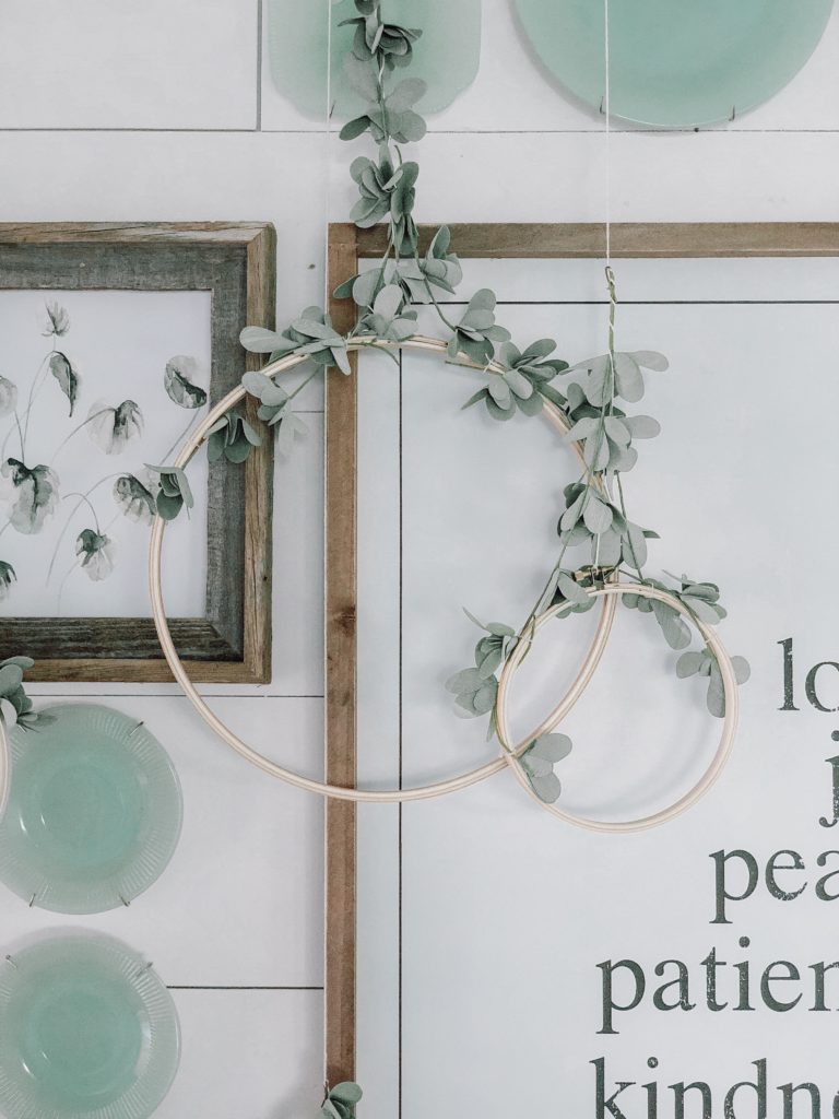 How to Make a Winter Hoop Wreath - Cotton Stem