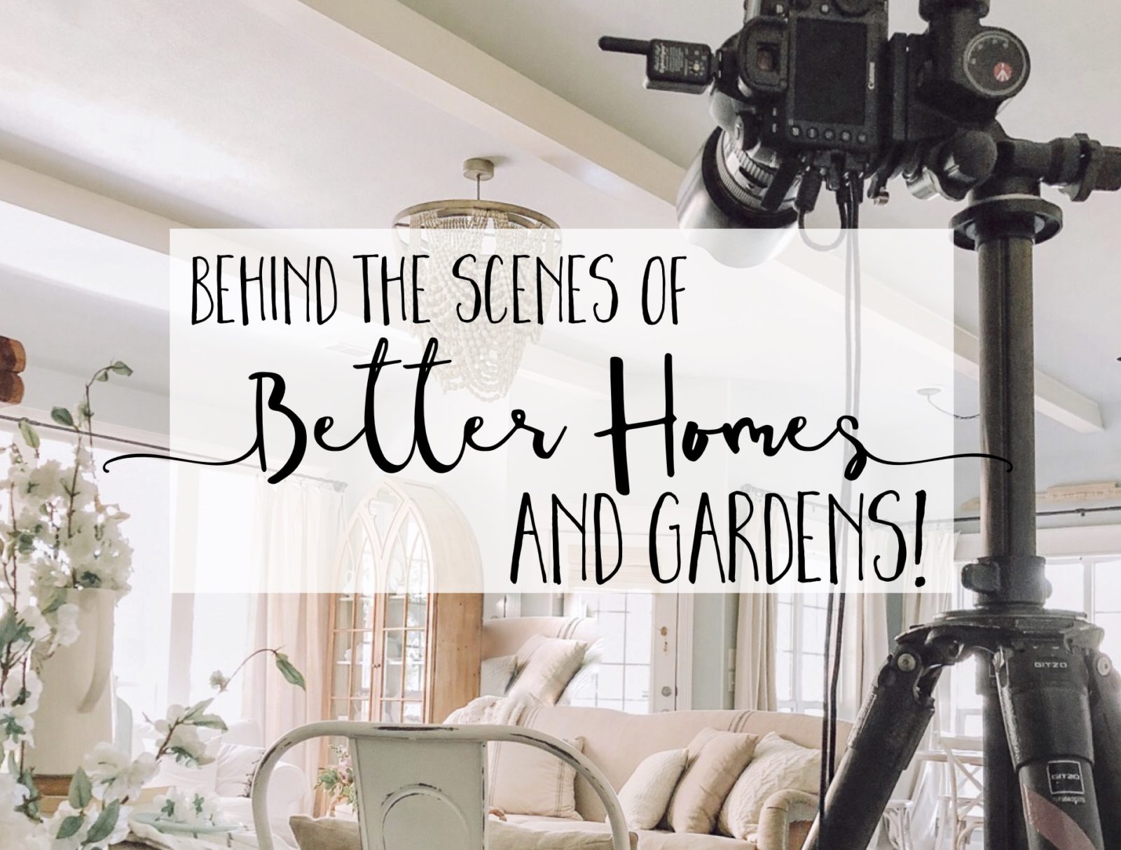 Behind the Scenes of our Better Homes and Gardens photo shoot! - Cotton ...