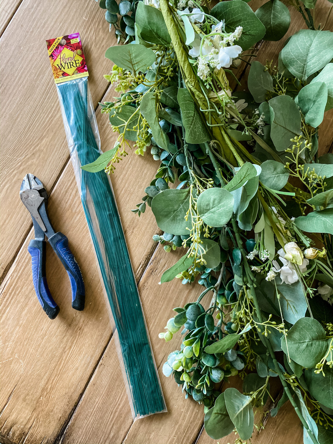 How to Decorate a Mirror with Greenery - Cotton Stem