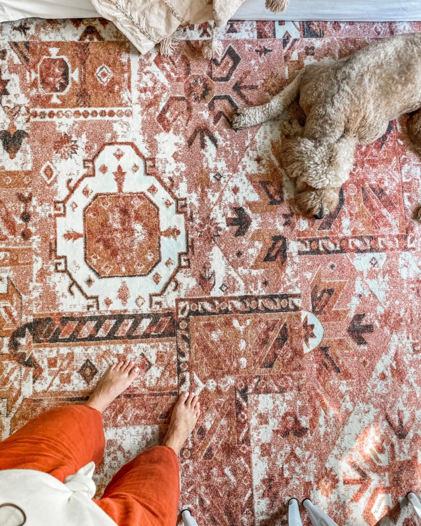 modern boho farmhouse rug