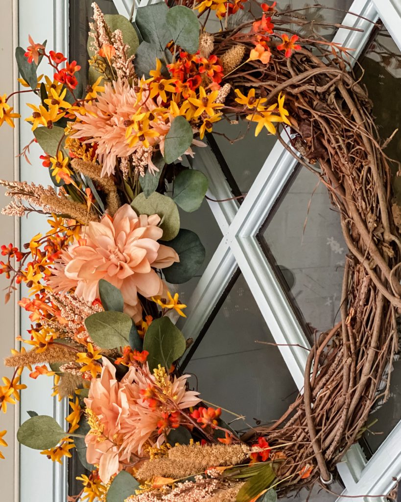 fall wreath front door